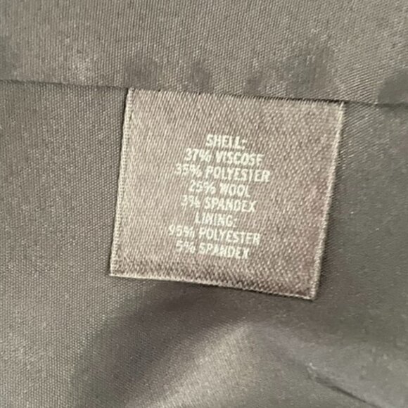 Semantiks Womens Black Three Button Blazer Suit Office Work Jacket | Size 12 - Picture 8 of 10